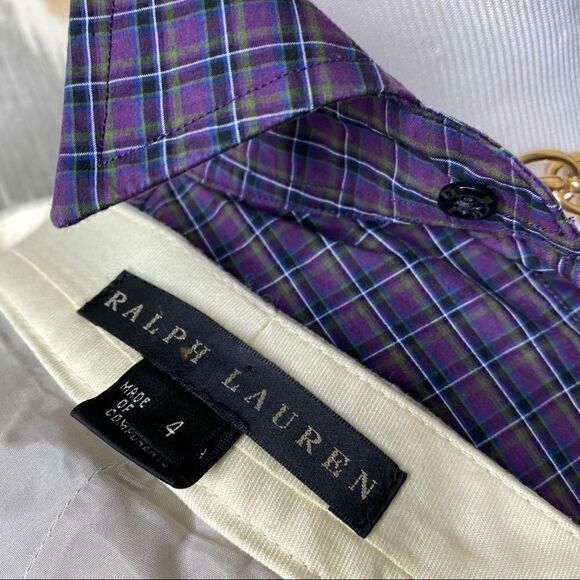 Ralph Lauren Pale Grey Heather Melange Wool Blend Tapered Trouser - Picture 2 of 9